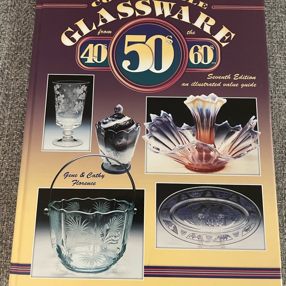 Collector books. Collectible glassware 40’s 50’s 60’s. Published 2004 hardcover